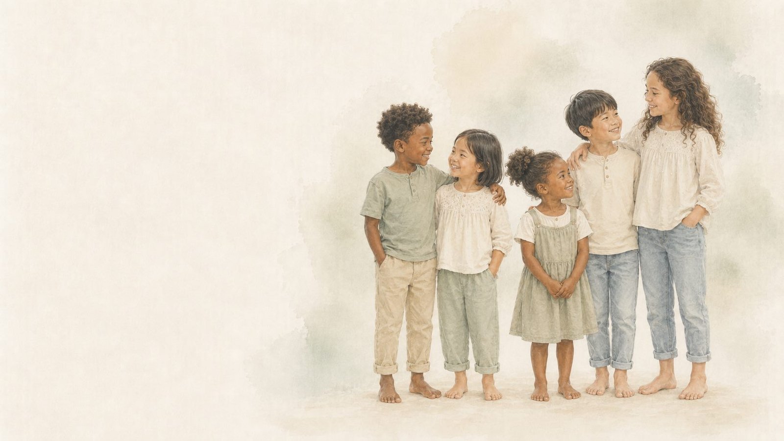 Illustration d'enfants pour la prise en charge ostéopathique