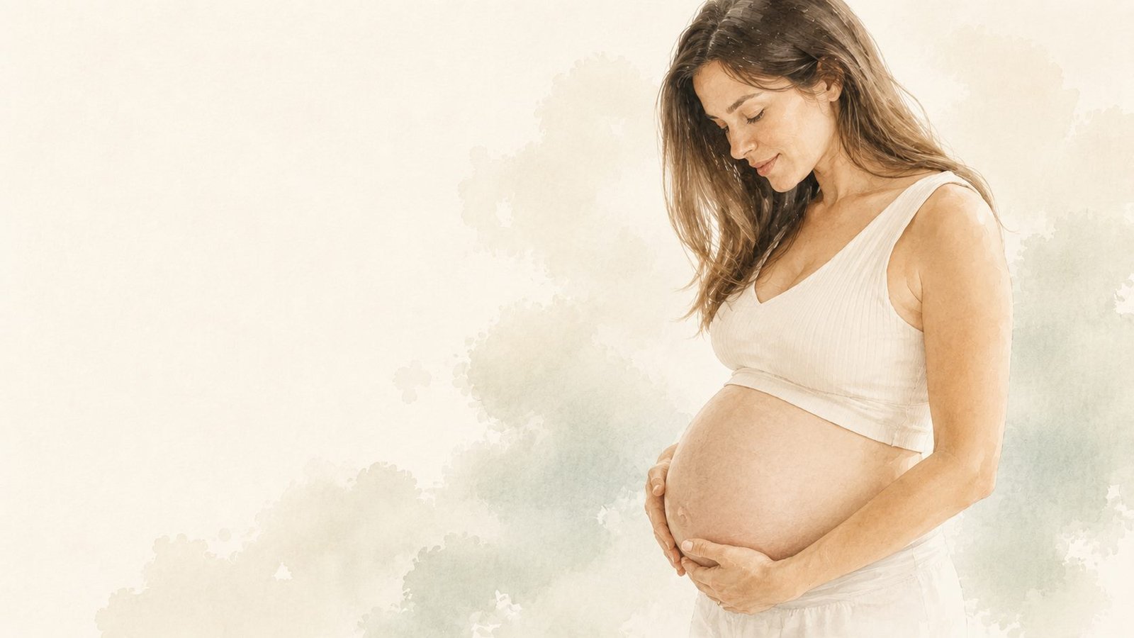 Illustration d'une femme enceinte accompagnée pendant la grossesse